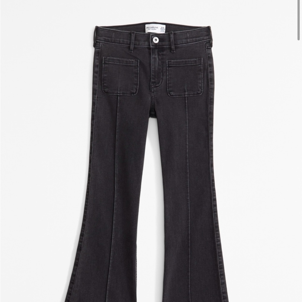 Girls Black Flared Jeans